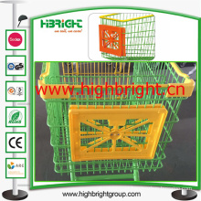 Supermarket Plastic Shopping Cart Cart Advertisement Frames